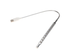 Luz Usb Portátil Flexible Con 10 Led Para Computadora, Lámpara Para Laptop, Oficina Y Lectura