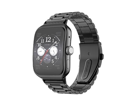 Correa De Reloj Inteligente Para Oppo Watch 3 Pro, Correa De Reloj De Acero Inoxidable Con Hebilla Plana, Color Negro, Tres Cuentas VENISYMLIS