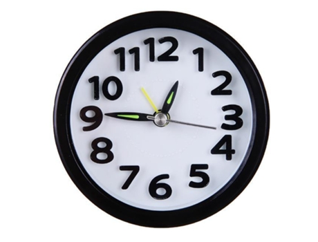 Pequeño reloj de escritorio simple para estudiantes junto a la cama, cocina de oficina de viaje con pilas