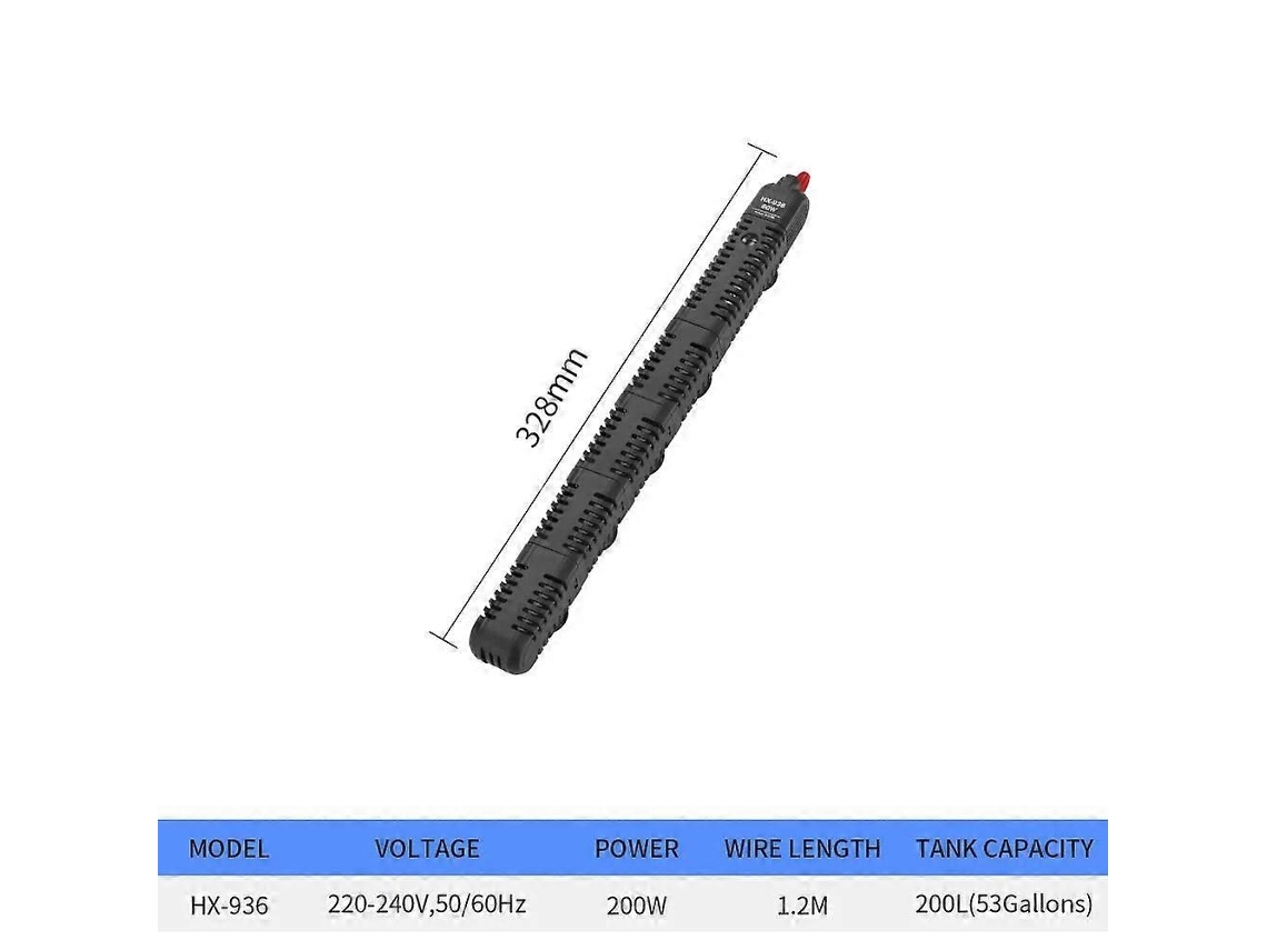 Elemento calefactor de 220 V con cubierta protectora, para acuario, control automático de temperatura GOKOCO