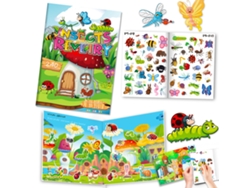 Libro De Pegatinas Para Niños Con Temática De Insectos - Libro Tranquilo - Materiales Sintéticos