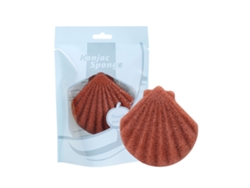 Esponja Facial Limpiadora De Konjac Con Forma De Concha De Cauri: Hidratación Natural Y Limpieza Profunda.