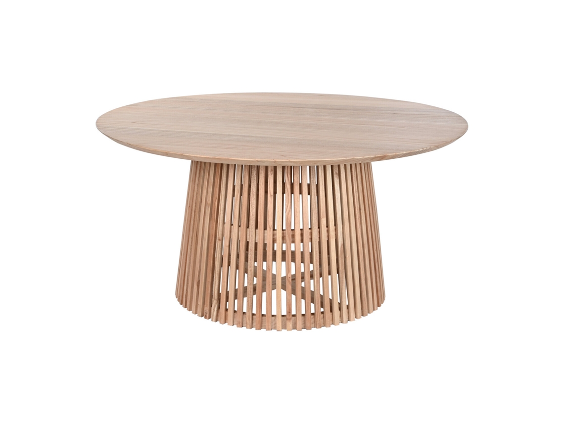 Mesa Redonda Comedor Mindi Natural 150x150x77cm