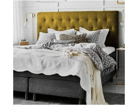 Cabecero DECORQUALITY París (Amarillo - Tejido Antimanchas - 105 x 70 cm)