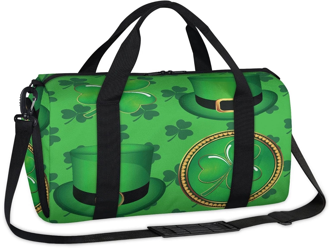 Bolsa Deportiva Temática Del Día San Patricio Informal Fin Semana Viaje Para Gimnasio Para Niños Niñas Muje