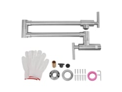 Grifo de cocina con brazo giratorio y plegable