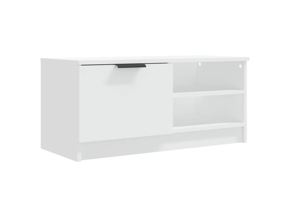Mueble TV 80x35x36,5 cm Madera Procesada Blanco MAISON EXCLUSIVE