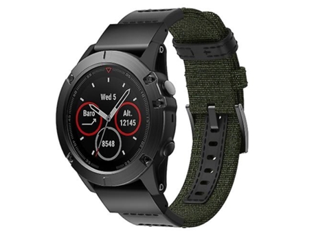 Correa Smartwatch Para Garmin Fenix5X Plus Fenix3 Verde Ejército VENISYMLIS