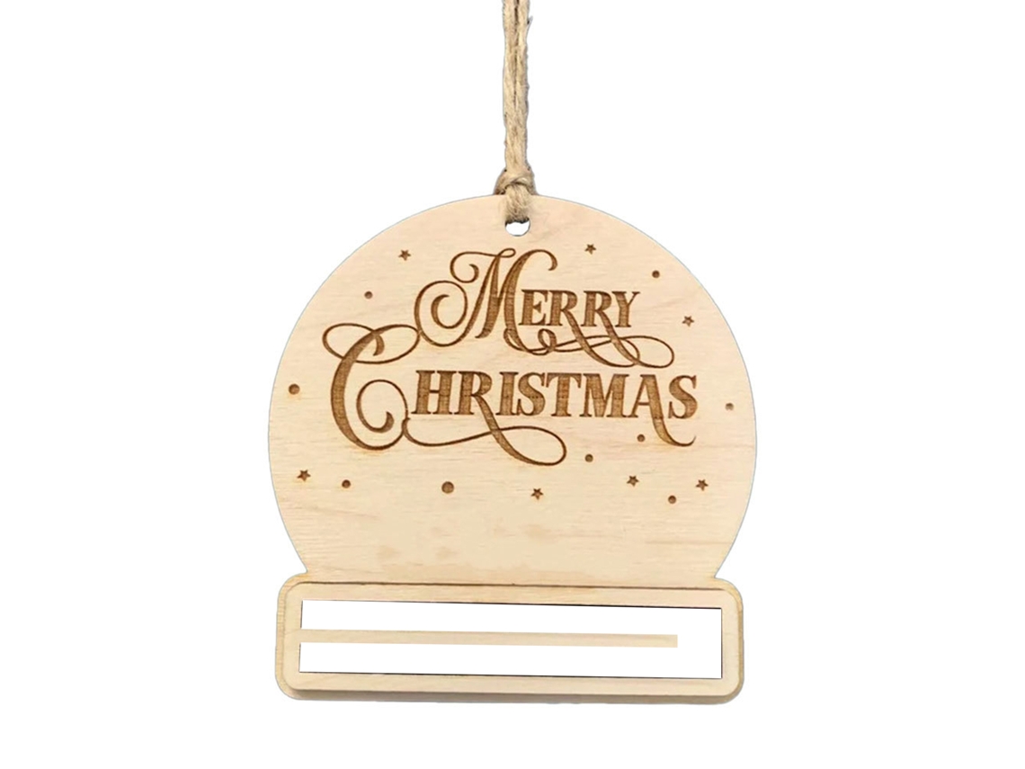 Nuevo colgante de madera para cartera navideño transfronterizo