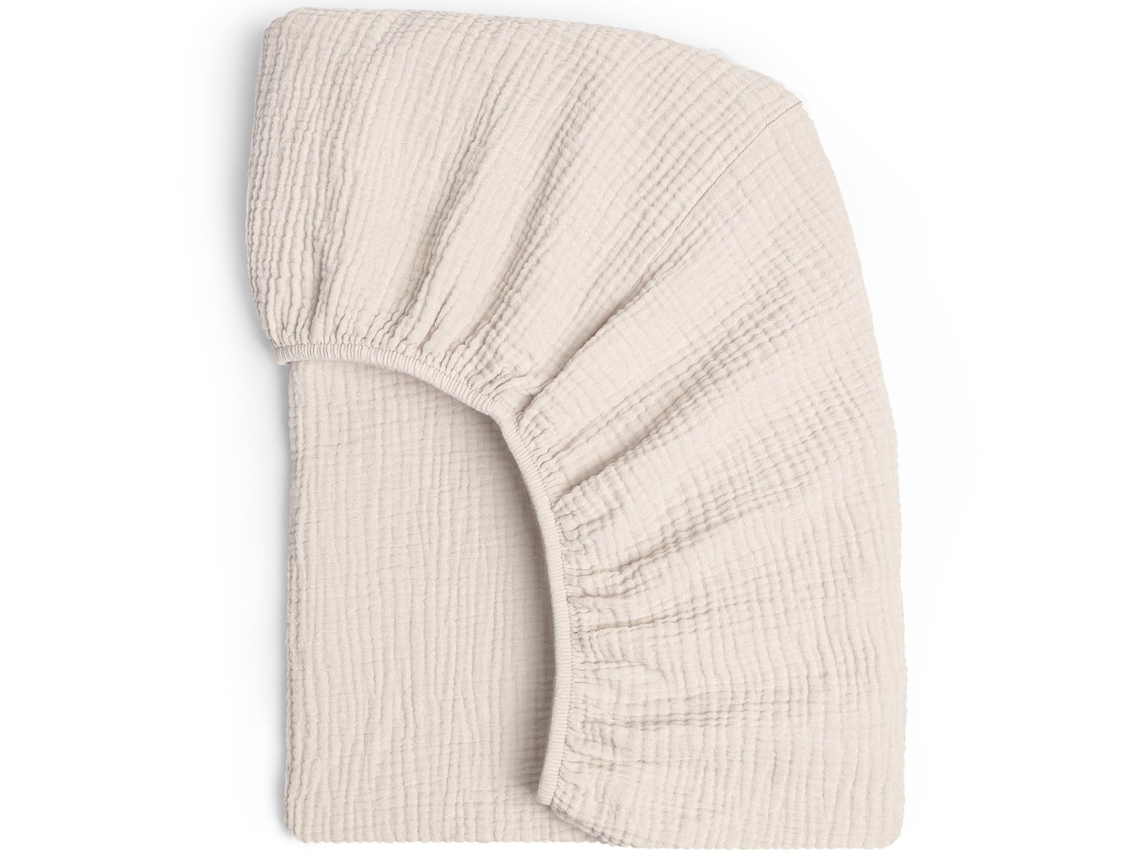 Sábanas para cuna, protector de colchón elástico de microfibra suave (82x41cm - Damasco) Spqment