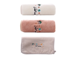 3 Toallas Bordadas - 35 X 70 Cm