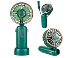 Ventilador de Mano Portátil ENZON 4800MahUSB 6-20 Horas 3 Velocidades Verde