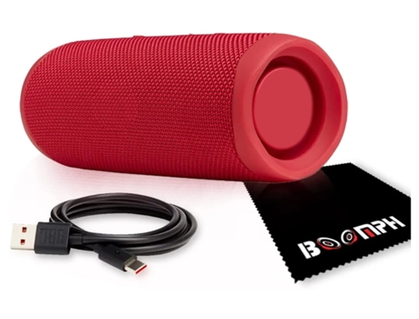 Altavoz Bluetooth ENKERS Movimiento impermeable IPX7 con cable USB tipo C rojo