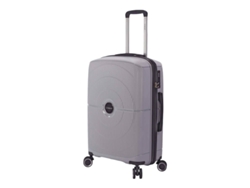 Benzi Mal De Viagem / Trolley Médio 65Cm 4 Rodas Exp Bz5711 Cinza