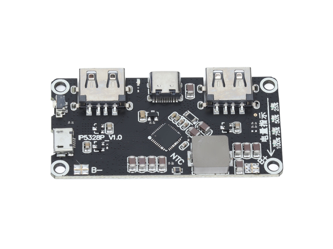 Módulo De Carga Rápida Que Eleva La Tensión De 3,7 V A 5 V, 9 V Y 12 V. Placa Base Ip5328p Con Protección De Seguridad.