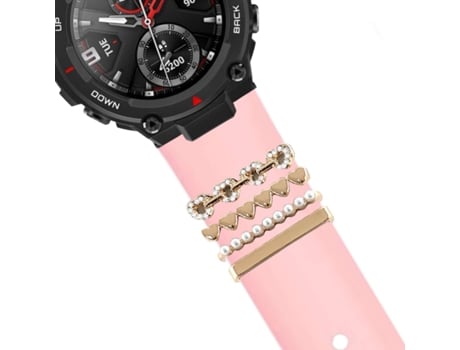 Correa Amazfit T-Rex Pulsera con Adorno Corazones Rosa