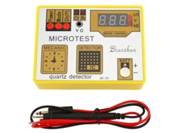 Probador de movimientos de relojes de cuarzo QD 20 con desmagnetizador y cronógrafo.