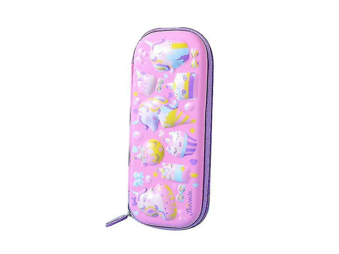 Estuche de lona de gran capacidad para lápices para adolescentes, niños y niñas, color azul claro y beige, tamaño grande Chennnls