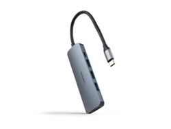 Docking Tipo C Nanocable 10.16.4605 3xusb 1xhdmi 4k 1xusb Tipo C Pd Gris NANOCABLE
