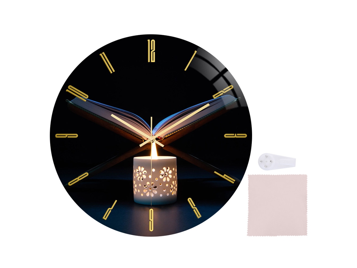 Reloj de pared moderno de acrílico 3D de Baok, de estilo sencillo y elegante, ideal para decorar dormitorios, salas de estar y hogares.