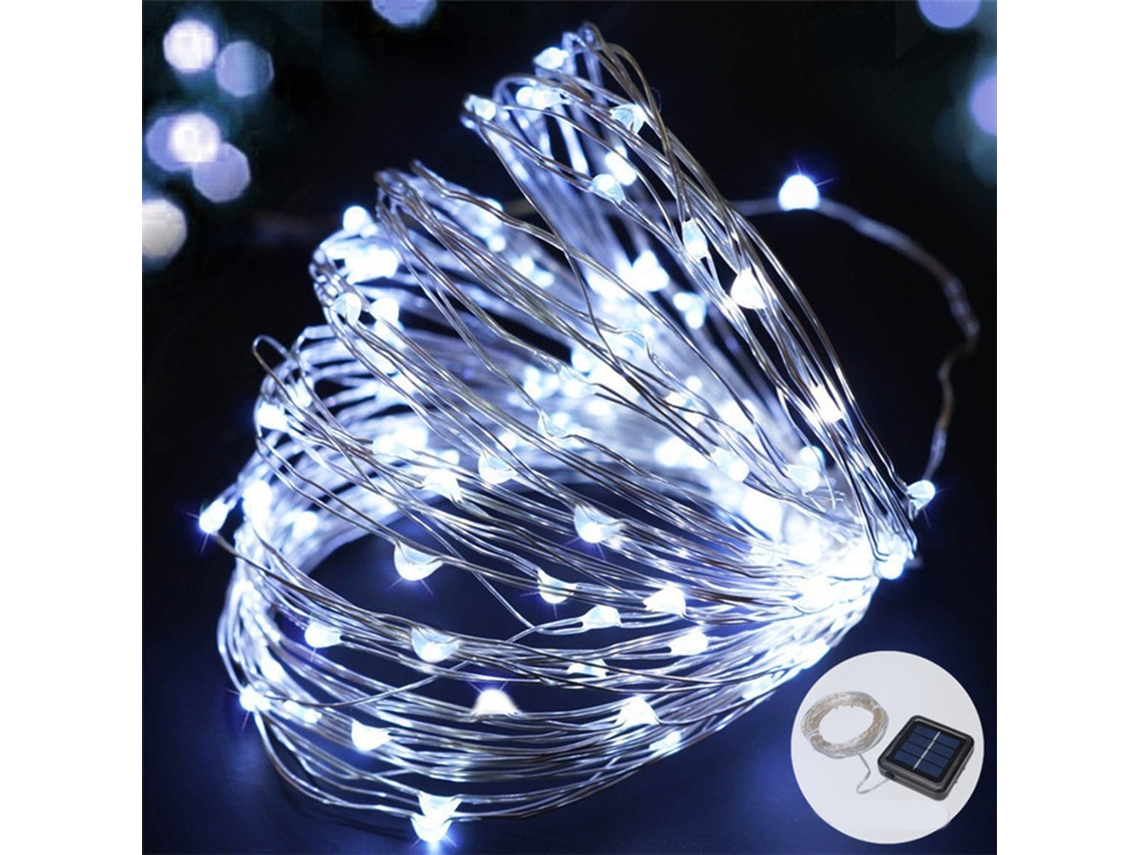Guirnalda De Luces Solares Con 40 Led Brillantes, 8 Modos, Clasificación Ip43, Para Decoración Exterior Y Fiestas.