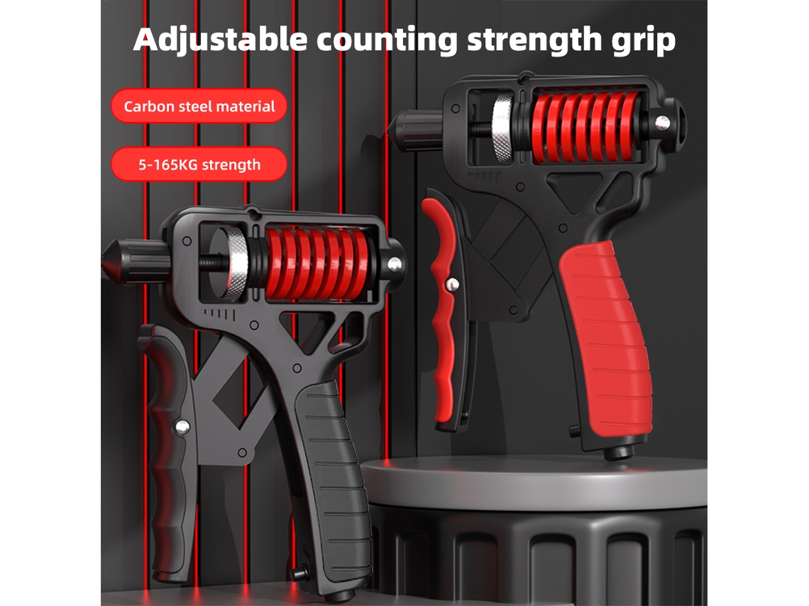 Entrenador De Fuerza Con Agarre Ajustable, Resistencia De 5 A 165 Kg Y Mango Ergonómico Antideslizante.
