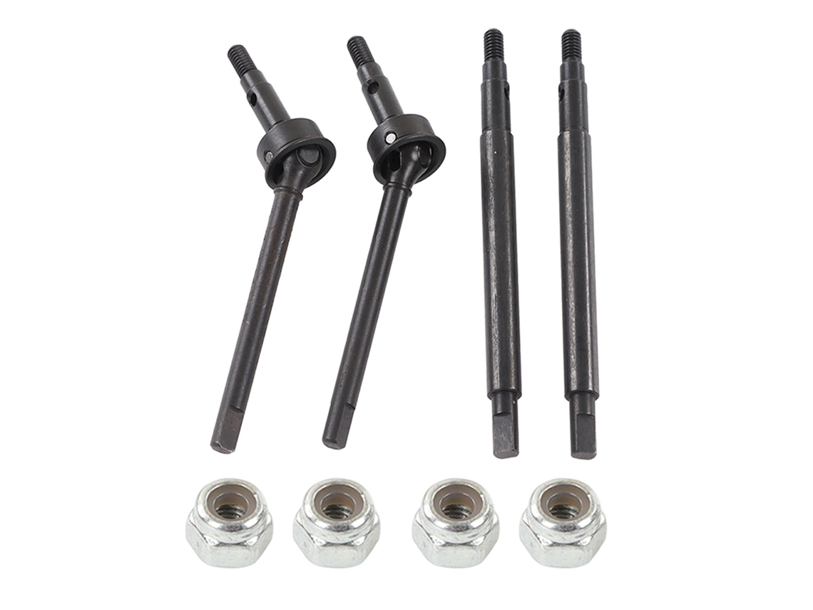 Eje De Transmisión Delantero Y Trasero Para Coche Rc Traxxas 1/18, Piezas Para Vehículos De Control Remoto, Acero Negro.