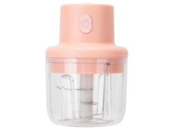 Processador De Alimentos Abs Eléctrico Picador De Carne Mini Trituradora De Cozinha Cómoda Al Tacto Carga Usb 250 Ml Cor Rosa