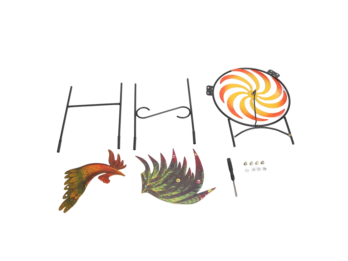 Molino de viento decorativo con forma de gallo para jardín LAXISCREED