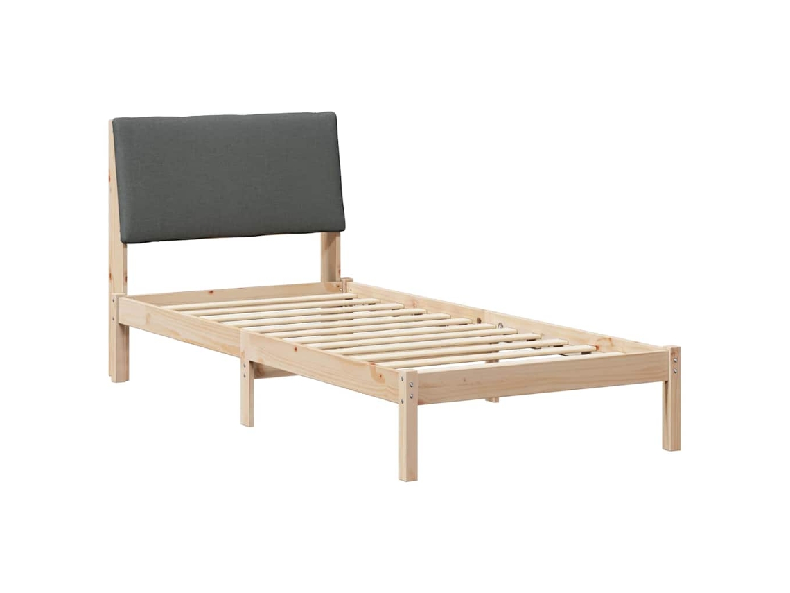 Maison Exclusive - Estructura De Cama Negro Y Gris Oscuro 100 X 200 Cm