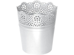 Maceta PROSPERPLAST Lace (Blanco - 11.2 x 13 cm)