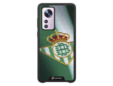 Funda Móvil Oficial Real Betis Fc para Xiaomi 12/12X Global 5G PHONECASES3D Piel Sintética Negro