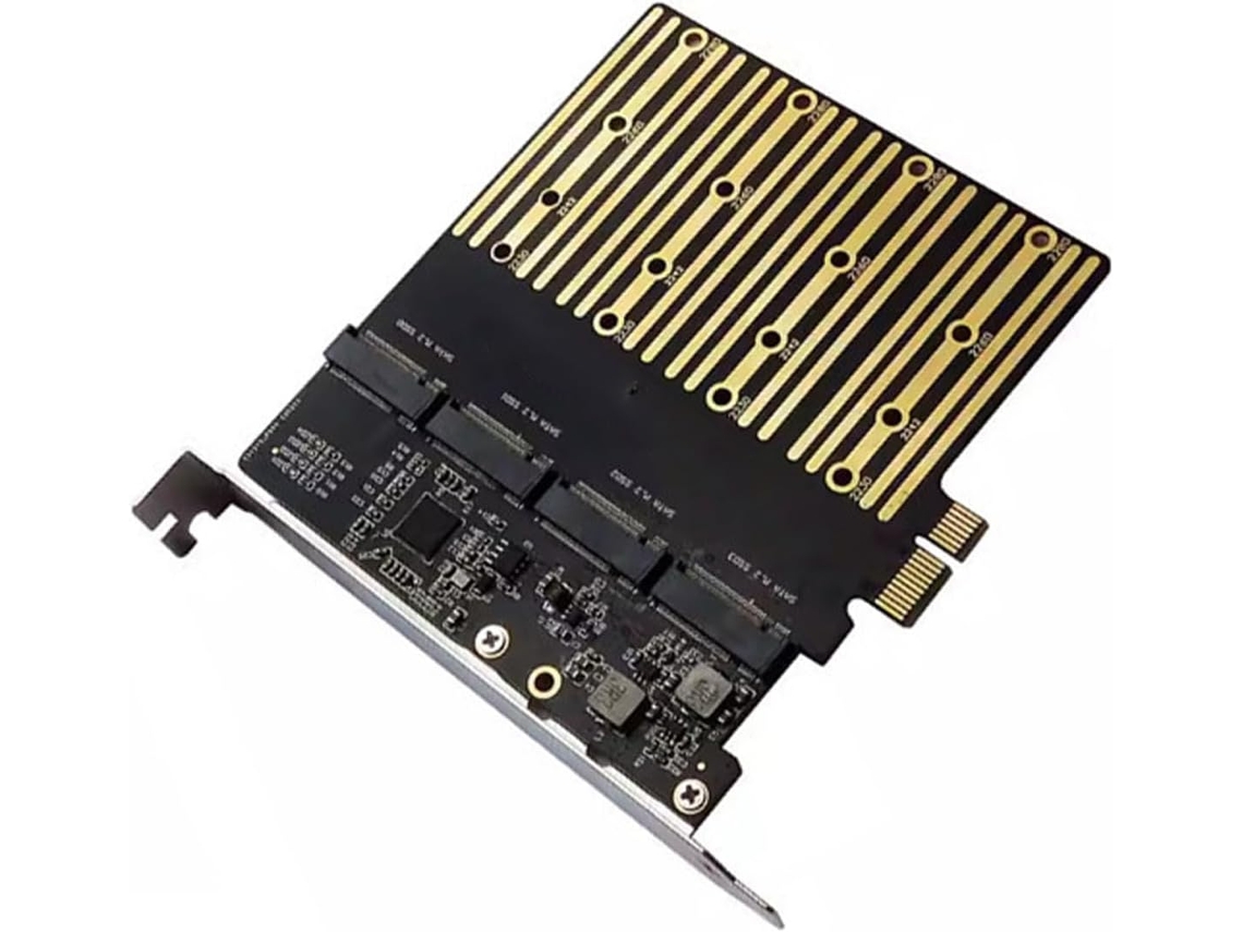Tarjeta Convertidora De Unidad Pciexpress Pciex1 A 4 Puertos Con Chip Asm1064 Para