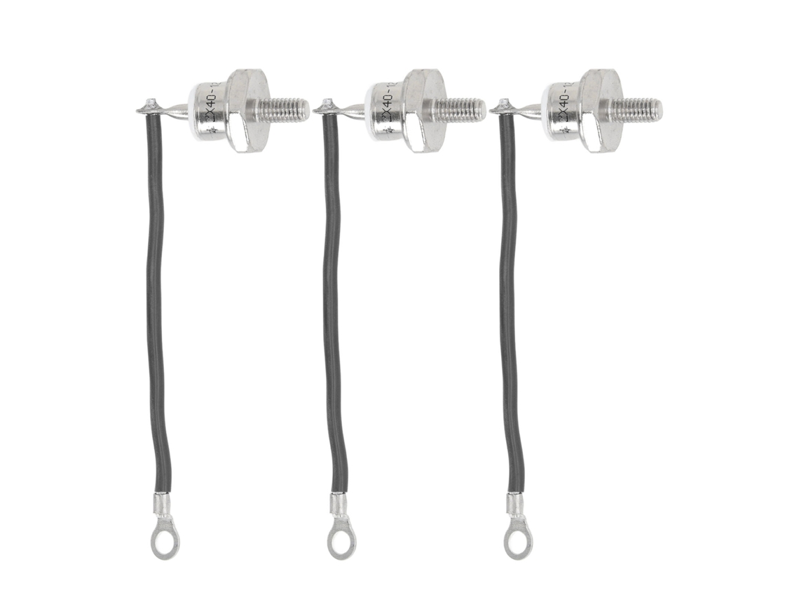3 Diodos Rectificadores Para Generador Diésel Zx40 12 40a Con Cable, Material De Hierro, Pequeños Y Portátiles.
