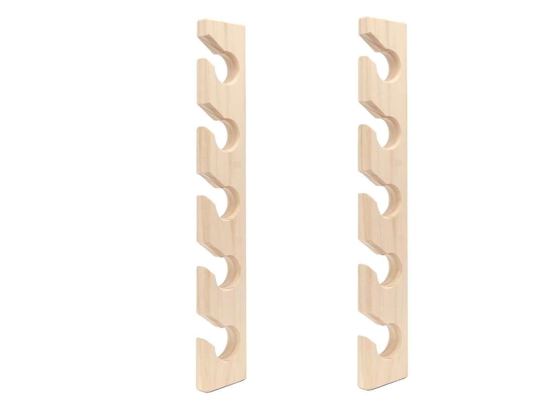 Perchero de madera para gorras de béisbol, soporte vertical para sombreros, ideal para guardarropa, 2 piezas, C10