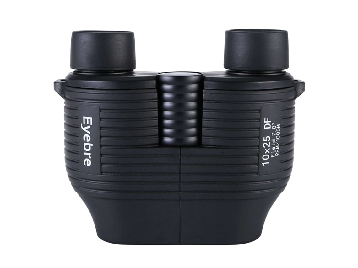 Telescopio portátil 10x25 HD, binoculares de alta potencia, tamaño compacto, poca luz, para conciertos, color negro USHION
