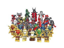 Juguete De Bloques De Construcción Gold Ninja De 24 Piezas Para Niños De 7 A 14 Años - Regalo Para Niños