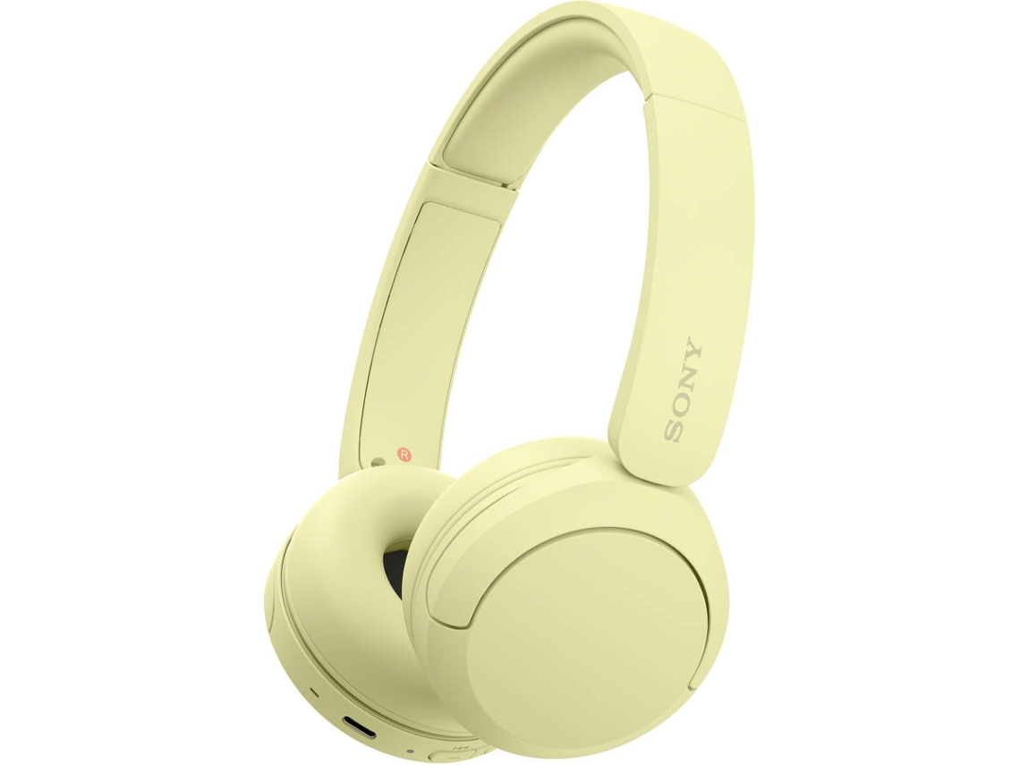 Auriculares Bluetooth SONY WH-CH520Y (On Ear - Micrófono - Amarillo)