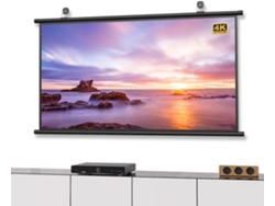Pantalla De Proyección De Pared Retráctil De 60 Pulgadas (4:3, 16:9) Y 72 Pulgadas, Sin Arrugas Ni