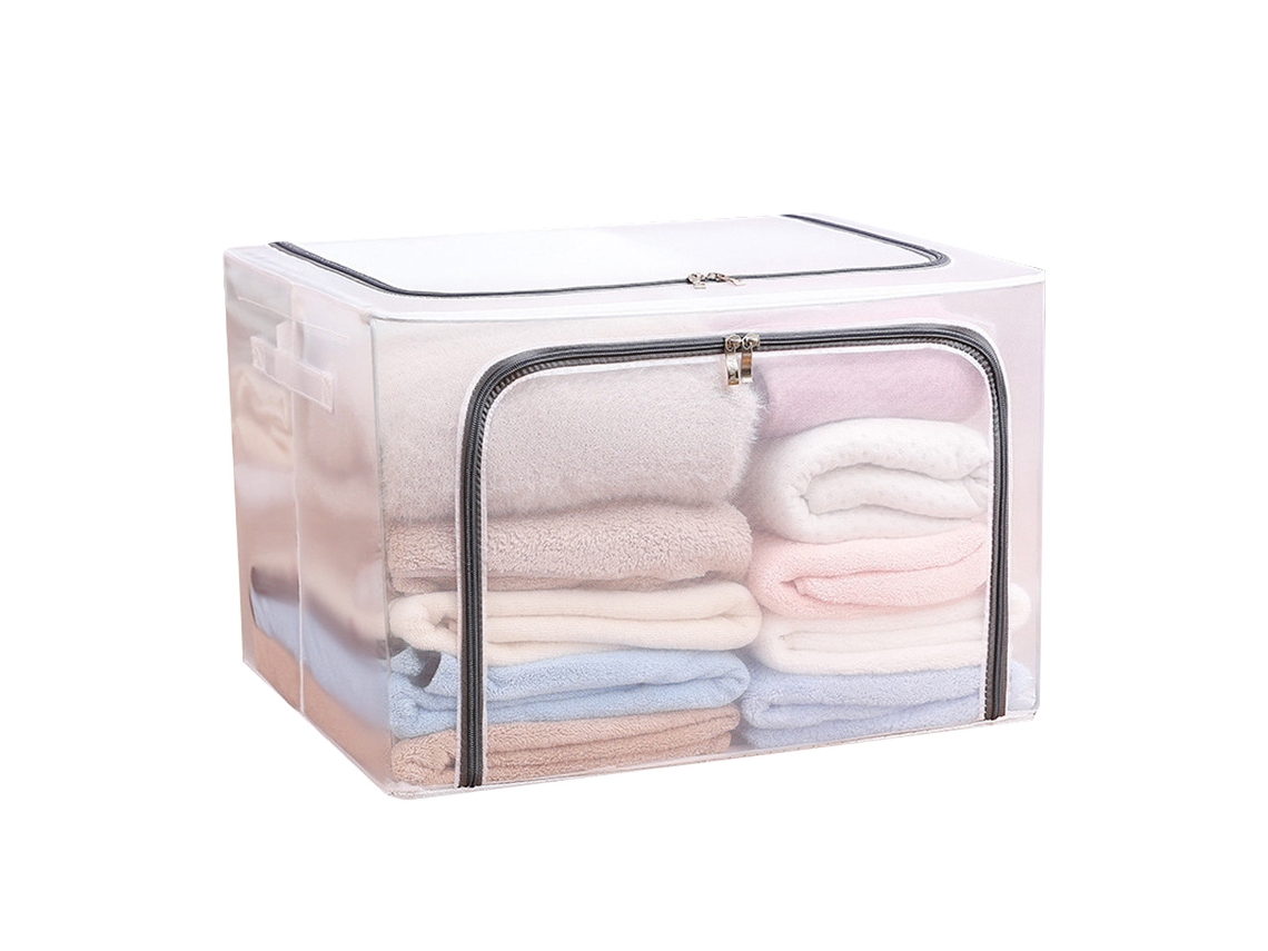 Caja de almacenamiento de red de nylon con estructura de acero plegable y duradera para colchones o mantas resistente al agua Kofihety
