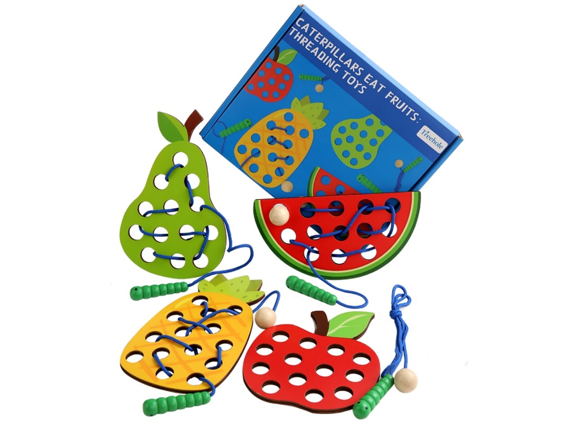 Juguetes para la primera infancia, tablero de enhebrar, jardín de infantes, escuela primaria, escuela secundaria, área de rompecabezas, material de madera