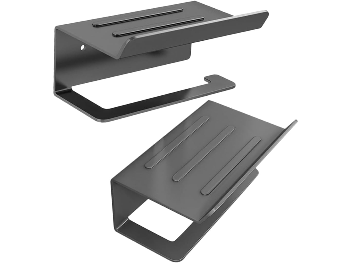Soporte De Pared De 2 Piezas Para Papel Higiénico Con Dispensador De Toallas De Papel
