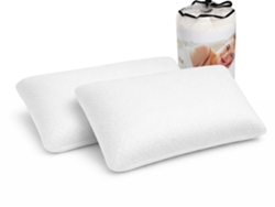 Pack 2 Almohadas Confort 80x35 - Viscoelástica. Desenfundable. Ergonomica