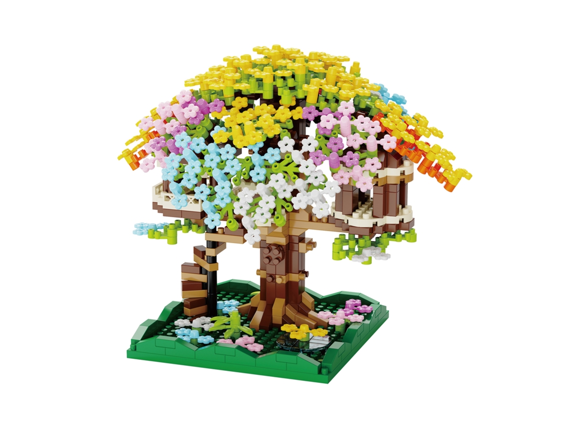 Juguetes de bloques de la Casa de los Cerezos en Flor, Bloques Lego y Obras Arquitectónicas