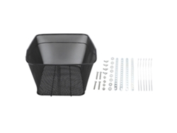 Cesta Trasera Metálica Para Bicicleta De Alta Resistencia, Con Capacidad Para 20 Kg Y Gran Capacidad De Almacenamiento.