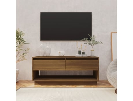 Mueble para la televisión VIDAXL Marrón Madera contrachapada (102x41x44 cm)