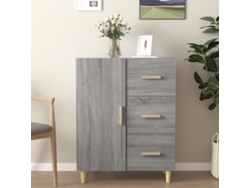 Aparador De Madera De Ingeniería Gris Sonoma 69,5x34x90 Cm