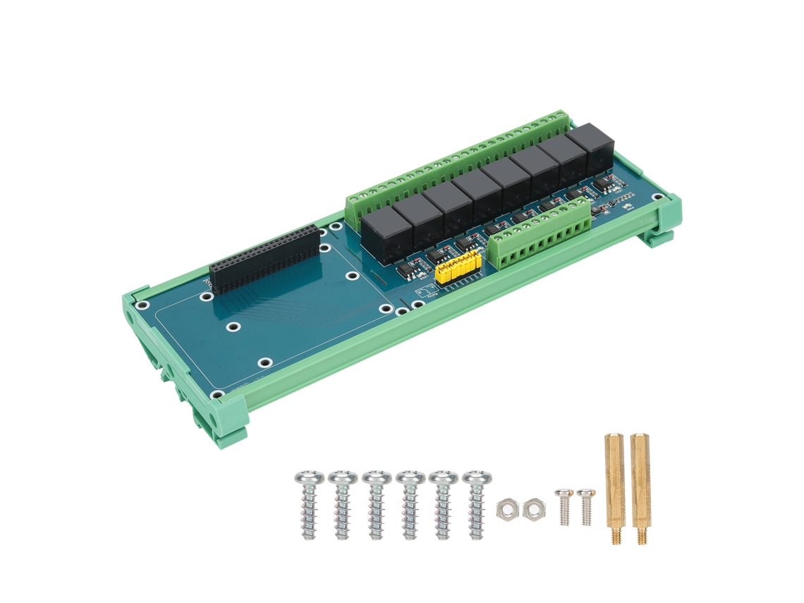 Módulo Relé Para Raspberry Pi 4b 3b Placa De Extensión De 8 Canales 5v Controlador Plc
