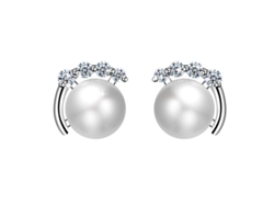 2026-aretes De Perla, Plata 925, Joyería Fina Regalo Para Mujeres Niñas