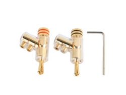 Plugs Banana Com Trava De Cobre Revestido Em Ouro Para Cabo De Alto-falante Solderless 6mm